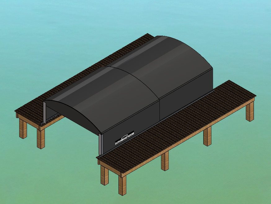 Boat shelter float-float system. – photo 3